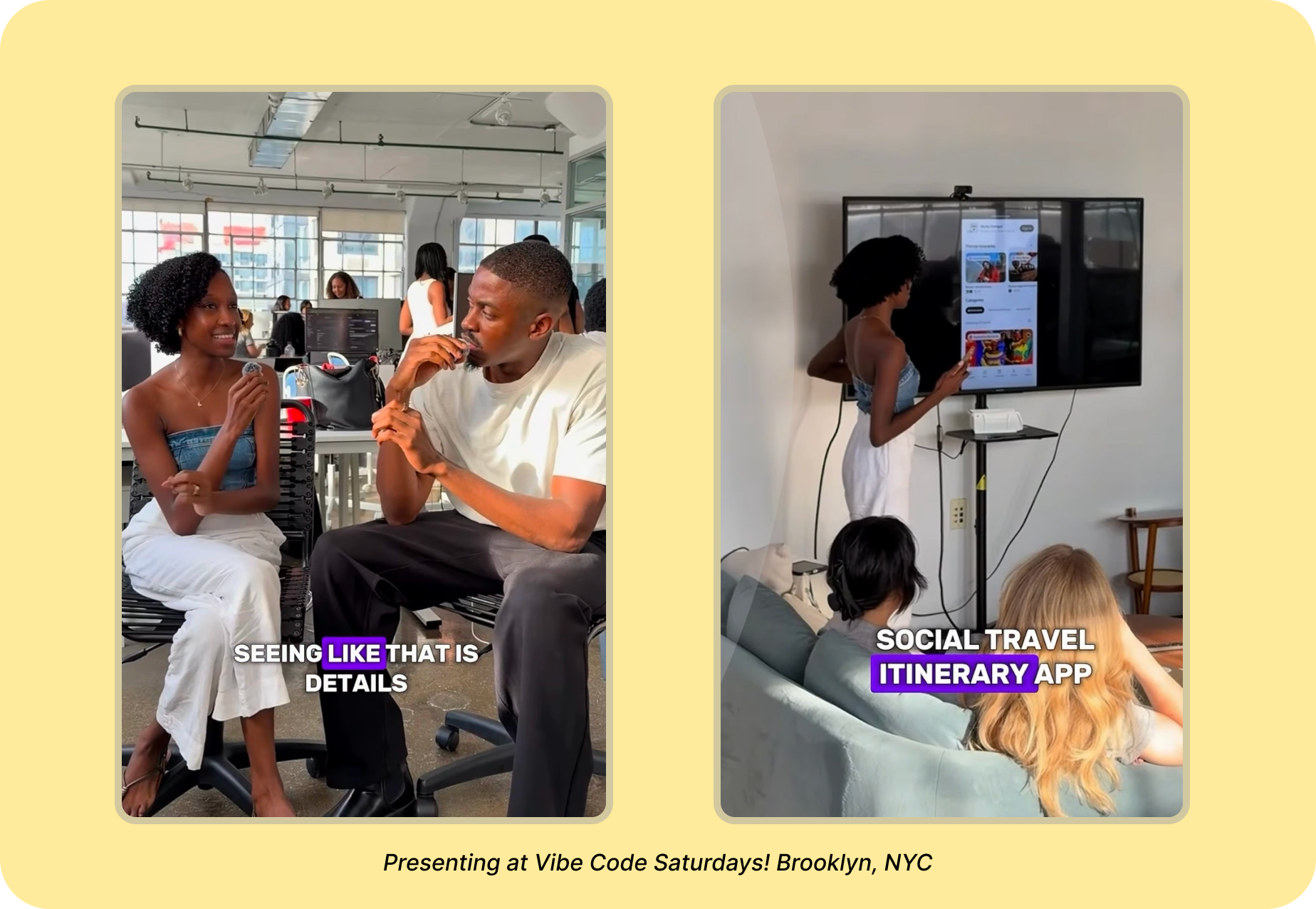 Presenting Richly Stampd at Vibe Code Saturdays in Brooklyn, NYC